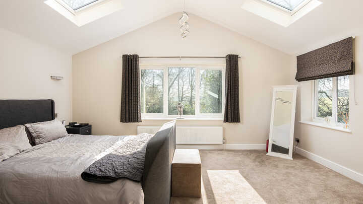 master bedroom in new build